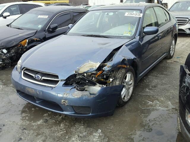 4S3BL616857213525 - 2005 SUBARU LEGACY 2.5 BLUE photo 2