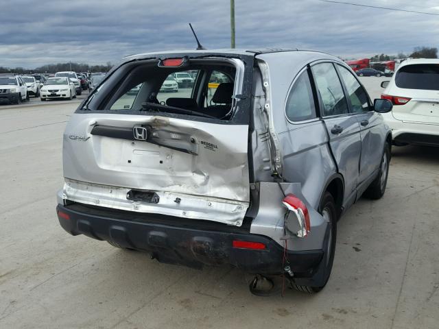 5J6RE38339L030866 - 2009 HONDA CR-V LX SILVER photo 4