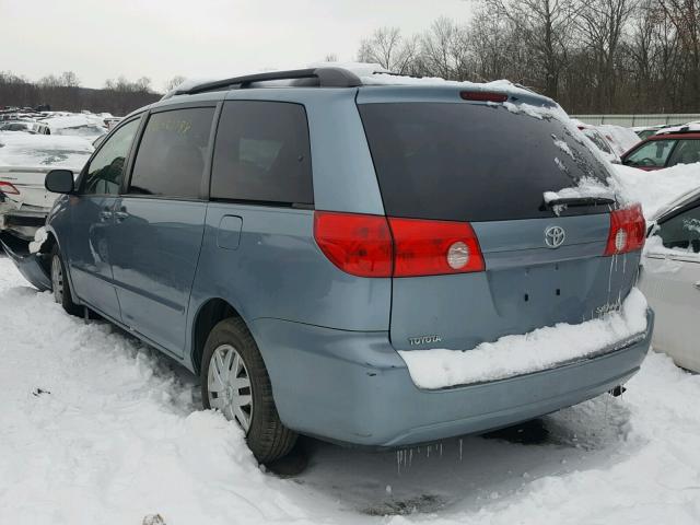 5TDZK23C09S244423 - 2009 TOYOTA SIENNA CE BLUE photo 3