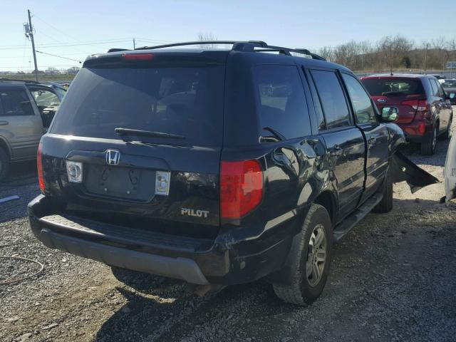 5FNYF18625B067515 - 2005 HONDA PILOT EXL BLACK photo 4