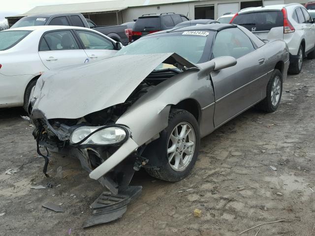 2G1FP22KX12106982 - 2001 CHEVROLET CAMARO TAN photo 2