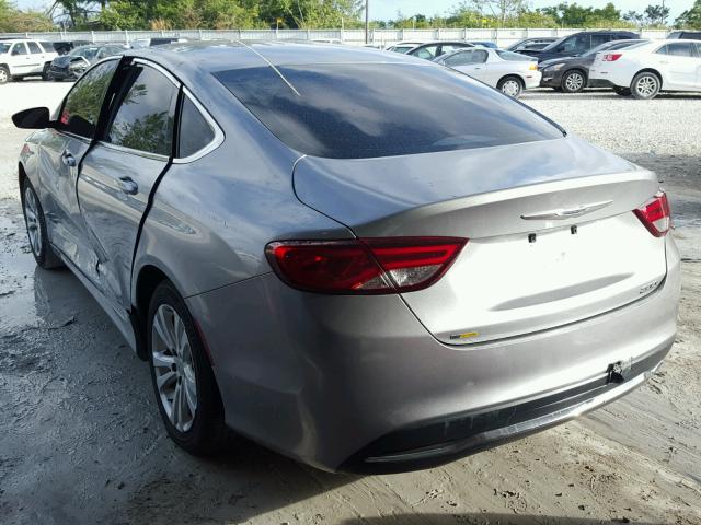 1C3CCCAB8FN691655 - 2015 CHRYSLER 200 LIMITE GRAY photo 3