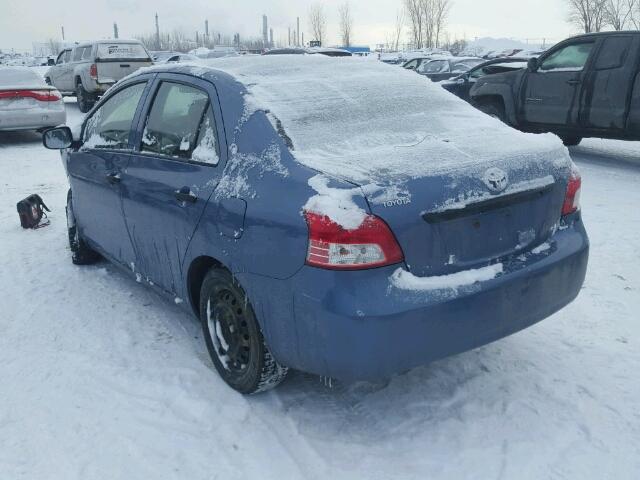 JTDBT923581220204 - 2008 TOYOTA YARIS BLUE photo 3