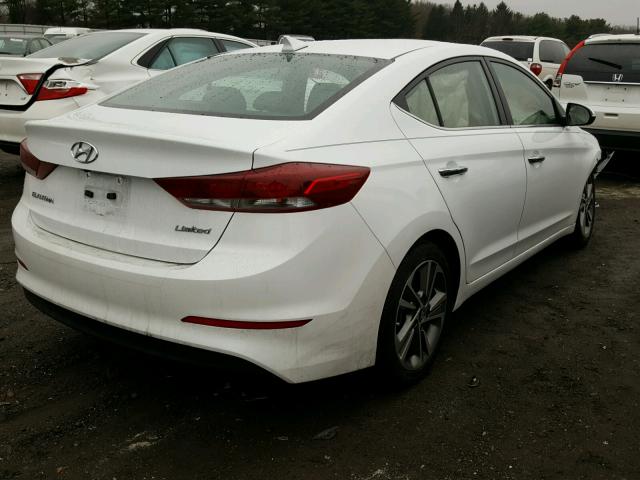 5NPD84LFXHH004203 - 2017 HYUNDAI ELANTRA SE WHITE photo 4