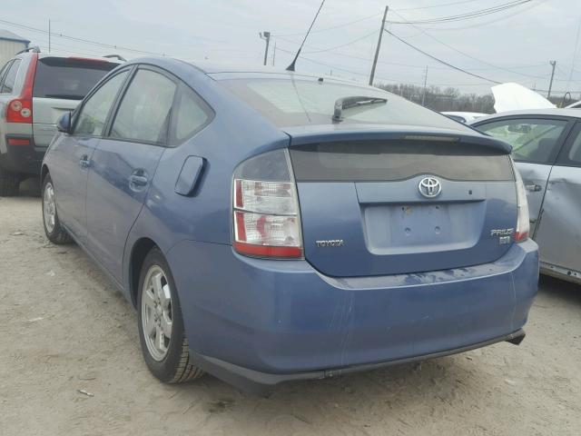 JTDKB20U557051056 - 2005 TOYOTA PRIUS BLUE photo 3