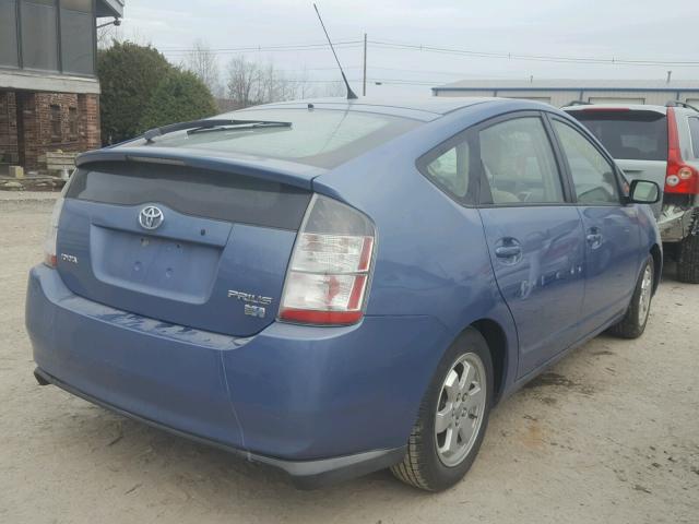 JTDKB20U557051056 - 2005 TOYOTA PRIUS BLUE photo 4