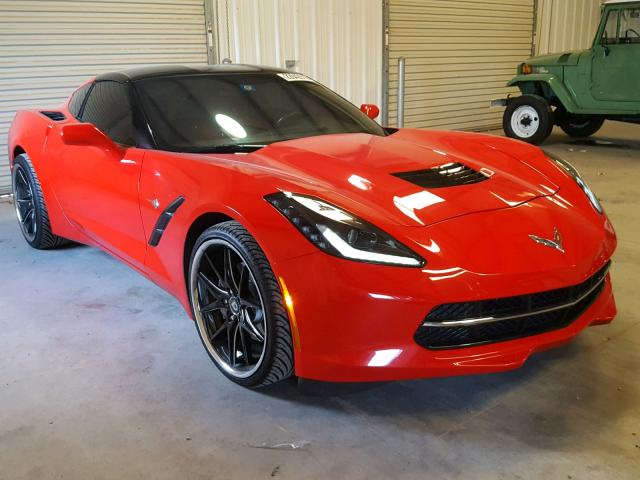 1G1YB2D79F5109593 - 2015 CHEVROLET CORVETTE S RED photo 1