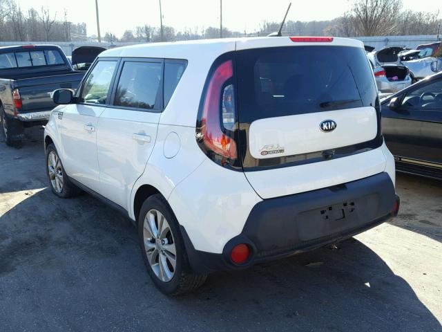 KNDJP3A52E7027470 - 2014 KIA SOUL + WHITE photo 3