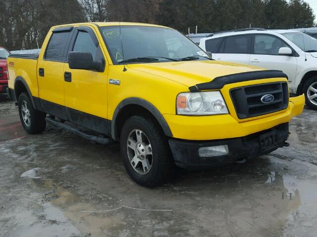 1FTPW14594KA65335 - 2004 FORD F150 SUPER YELLOW photo 1