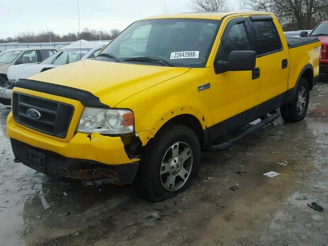 1FTPW14594KA65335 - 2004 FORD F150 SUPER YELLOW photo 2