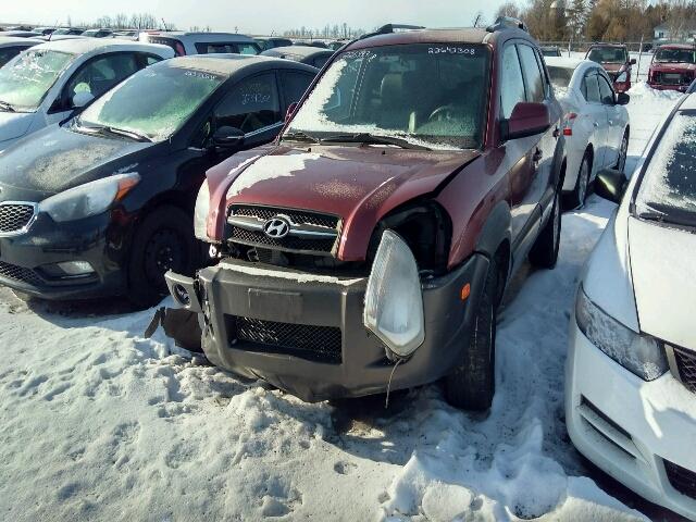 KM8JM72D76U435564 - 2006 HYUNDAI TUCSON GL MAROON photo 2