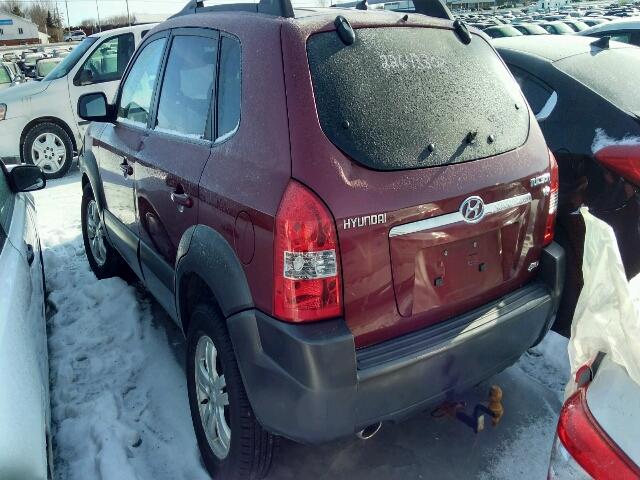 KM8JM72D76U435564 - 2006 HYUNDAI TUCSON GL MAROON photo 3