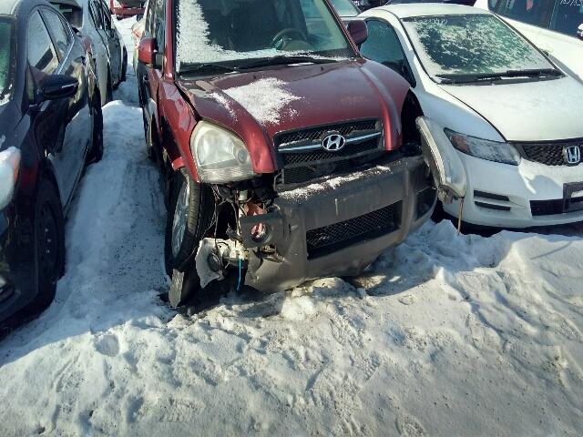 KM8JM72D76U435564 - 2006 HYUNDAI TUCSON GL MAROON photo 9