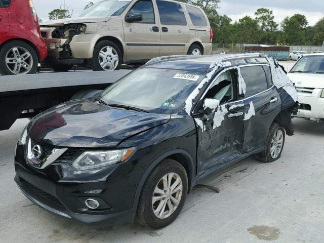 KNMAT2MV4FP562710 - 2015 NISSAN ROGUE S BLACK photo 2