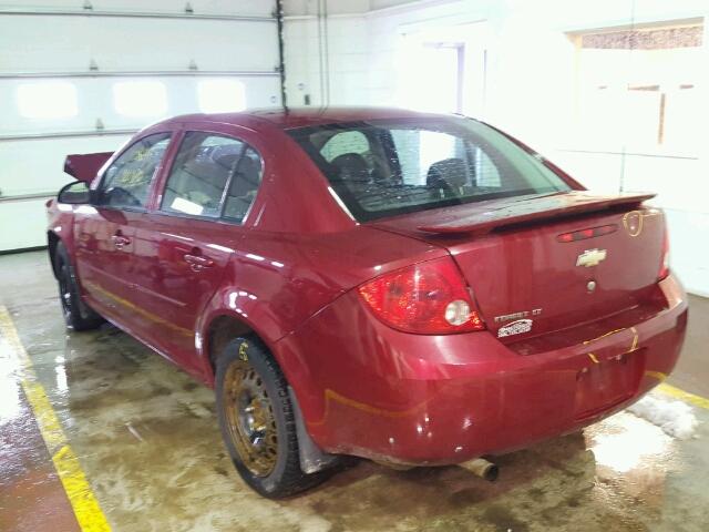 1G1AD5F52A7132803 - 2010 CHEVROLET COBALT 1LT RED photo 3