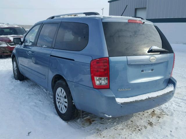 KNDMG4C71B6405944 - 2011 KIA SEDONA LX GRAY photo 3