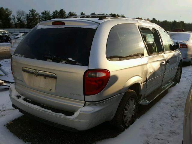 2C8GP64L75R197679 - 2005 CHRYSLER TOWN & COU SILVER photo 4