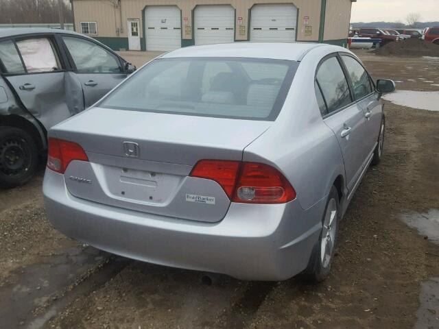 1HGFA16858L003658 - 2008 HONDA CIVIC EX SILVER photo 4