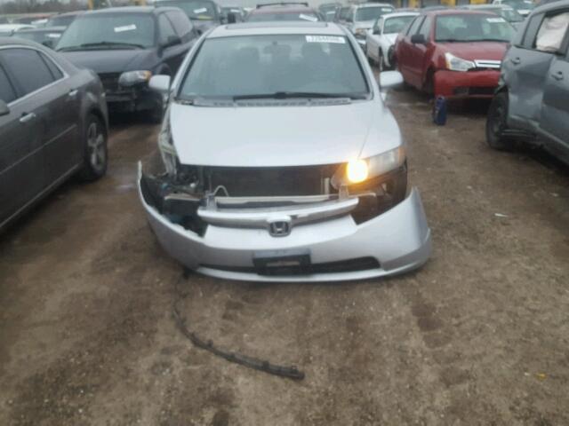 1HGFA16858L003658 - 2008 HONDA CIVIC EX SILVER photo 9