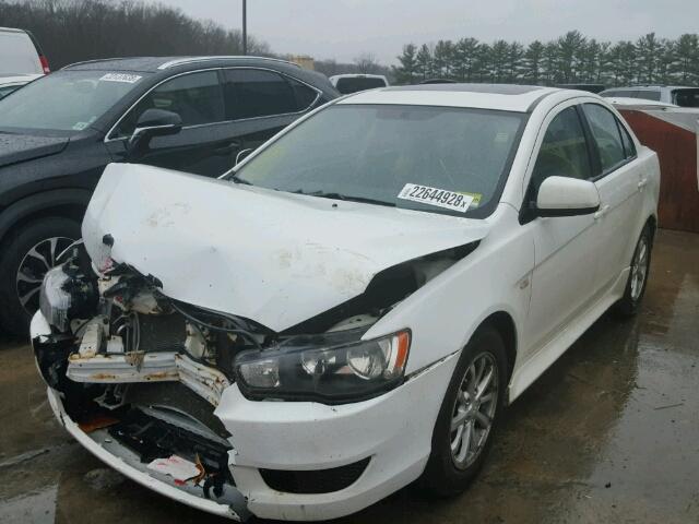 JA32U2FUXBU001203 - 2011 MITSUBISHI LANCER ES/ WHITE photo 2