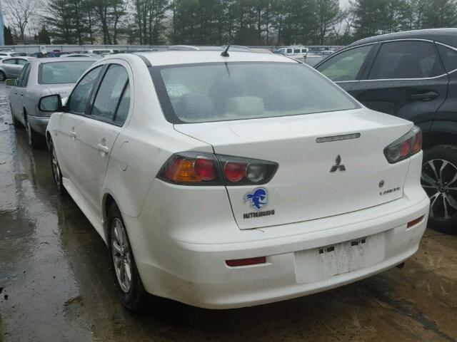 JA32U2FUXBU001203 - 2011 MITSUBISHI LANCER ES/ WHITE photo 3