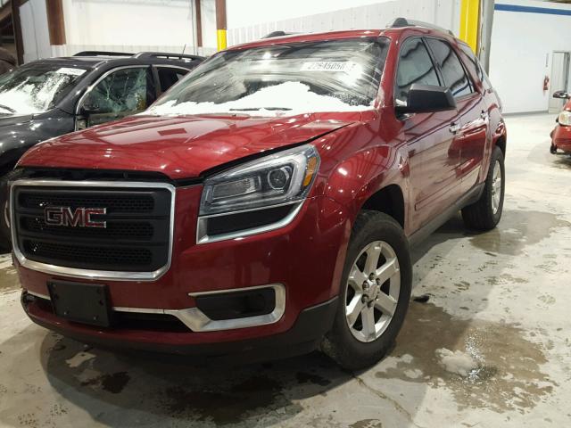 1GKKRPKDXDJ250549 - 2013 GMC ACADIA SLE MAROON photo 2