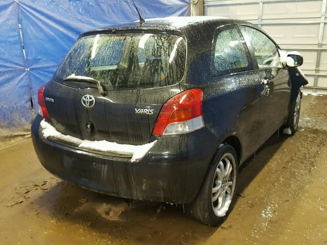 JTDJT4K37A5284094 - 2010 TOYOTA YARIS BLACK photo 4