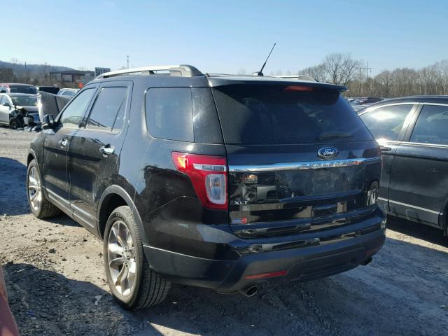 1FMHK7D89CGA34449 - 2012 FORD EXPLORER X BLACK photo 3