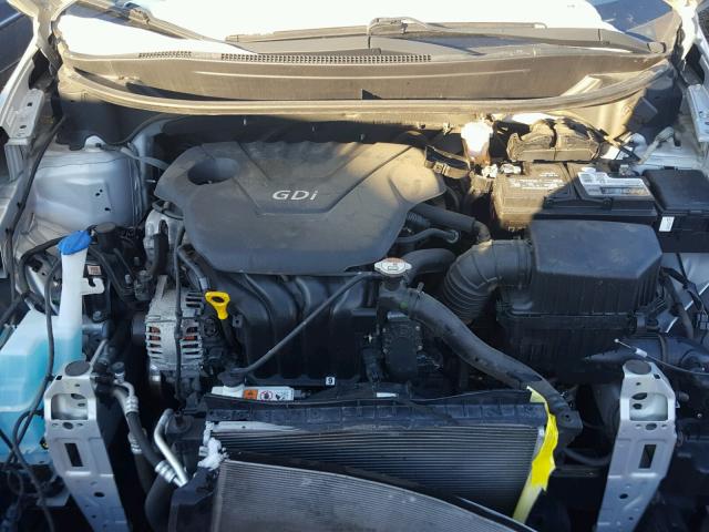 KNADM4A31E6361423 - 2014 KIA RIO LX SILVER photo 7