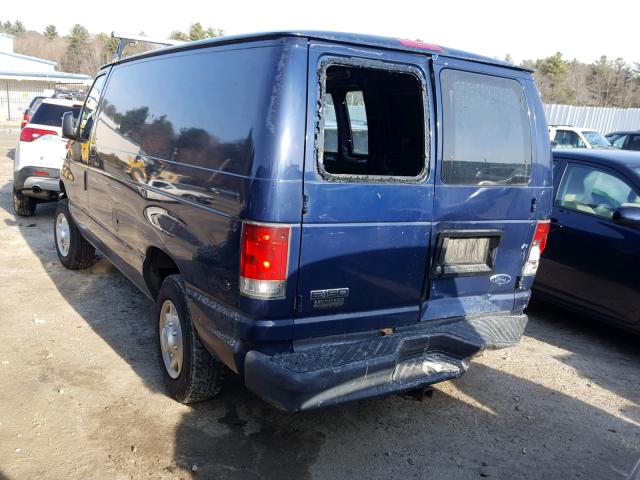 1FTNE14L18DA43039 - 2008 FORD ECONOLINE BLUE photo 3