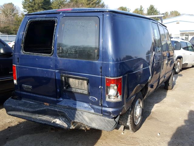 1FTNE14L18DA43039 - 2008 FORD ECONOLINE BLUE photo 4