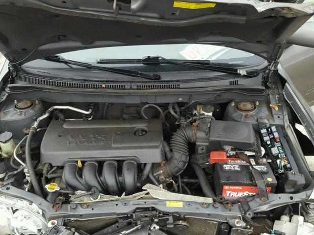 2T1BR32E58C931233 - 2008 TOYOTA COROLLA CE GRAY photo 7