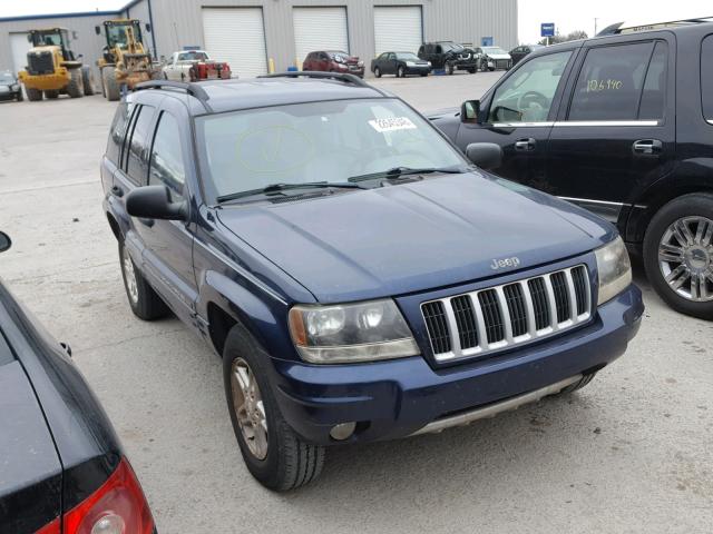 1J4GX48SX4C143043 - 2004 JEEP GRAND CHER BLUE photo 1