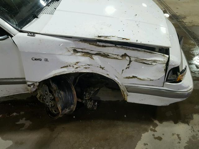 1G3AJ55M9T6395789 - 1996 OLDSMOBILE CIERA SL WHITE photo 9