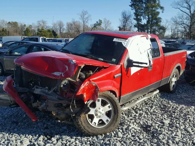 1FTPX14574NC10867 - 2004 FORD F150 RED photo 2