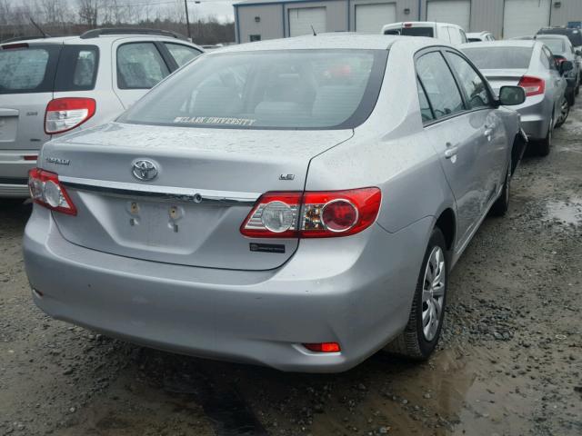 5YFBU4EE2CP057075 - 2012 TOYOTA COROLLA BA SILVER photo 4