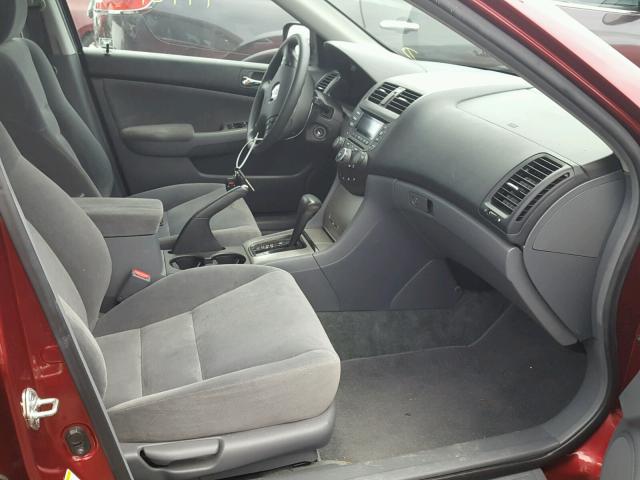 1HGCM56664A111048 - 2004 HONDA ACCORD EX MAROON photo 5