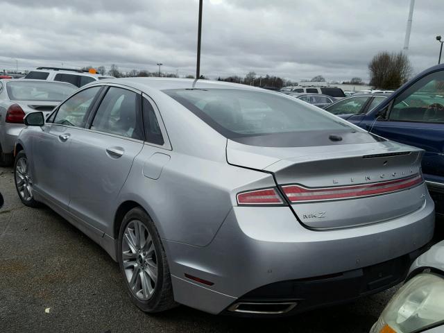 3LN6L2LU5DR808065 - 2013 LINCOLN MKZ HYBRID SILVER photo 3