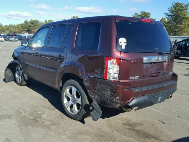 5FNYF4H58CB018678 - 2012 HONDA PILOT EXL BLACK photo 3