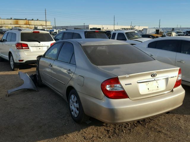 4T1BE32K54U905726 - 2004 TOYOTA CAMRY LE GOLD photo 3