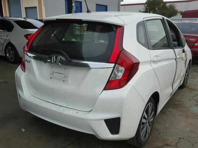 JHMGK5H7XGX000711 - 2016 HONDA FIT EX WHITE photo 4