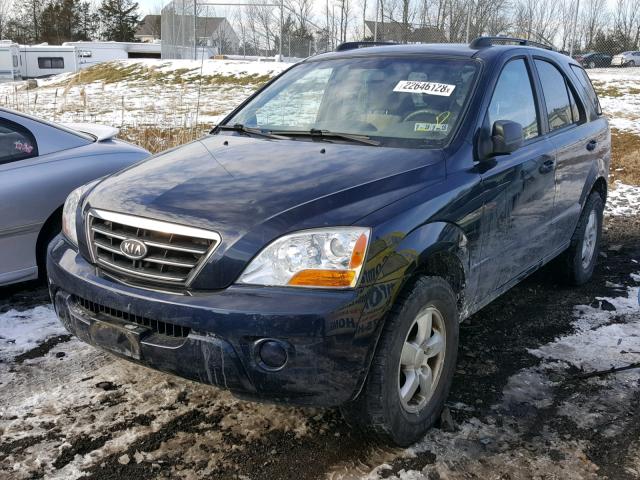 KNDJC735485845783 - 2008 KIA SORENTO EX BLUE photo 2