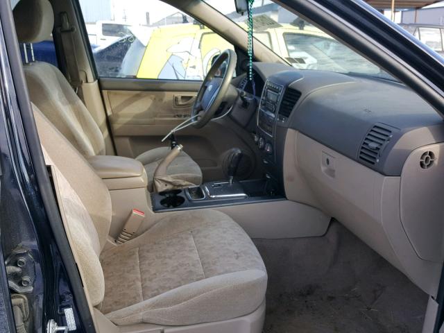 KNDJC735485845783 - 2008 KIA SORENTO EX BLUE photo 5