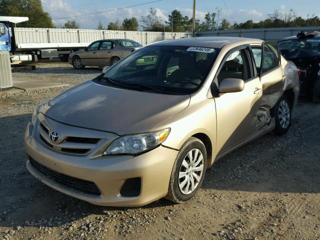 5YFBU4EE5CP015788 - 2012 TOYOTA COROLLA BA BEIGE photo 2