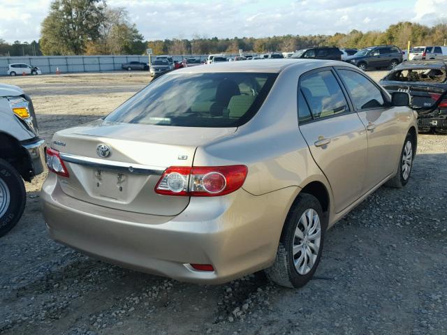 5YFBU4EE5CP015788 - 2012 TOYOTA COROLLA BA BEIGE photo 4