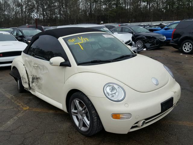 3VWCD31Y45M357013 - 2005 VOLKSWAGEN NEW BEETLE CREAM photo 1