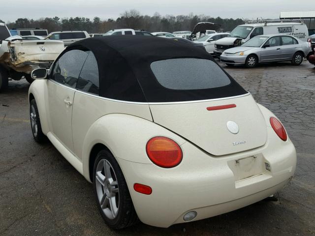 3VWCD31Y45M357013 - 2005 VOLKSWAGEN NEW BEETLE CREAM photo 3