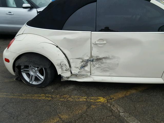 3VWCD31Y45M357013 - 2005 VOLKSWAGEN NEW BEETLE CREAM photo 9