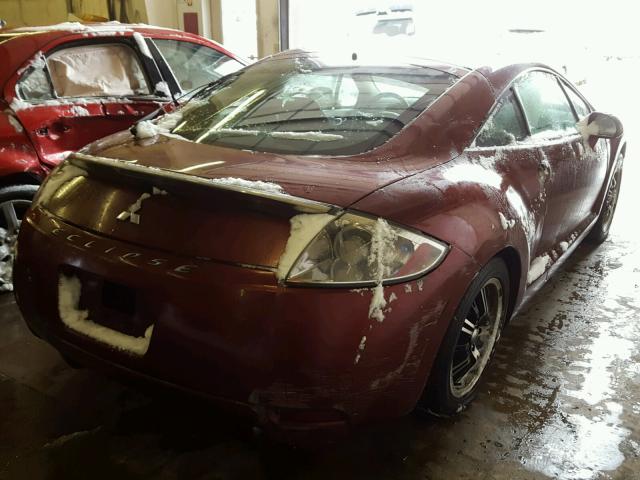 4A3AK24F57E004208 - 2007 MITSUBISHI ECLIPSE GS RED photo 4