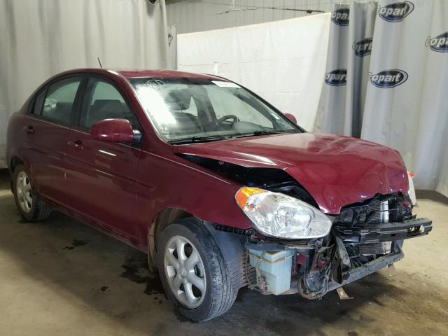 KMHCN46C28U251254 - 2008 HYUNDAI ACCENT GLS BURGUNDY photo 1